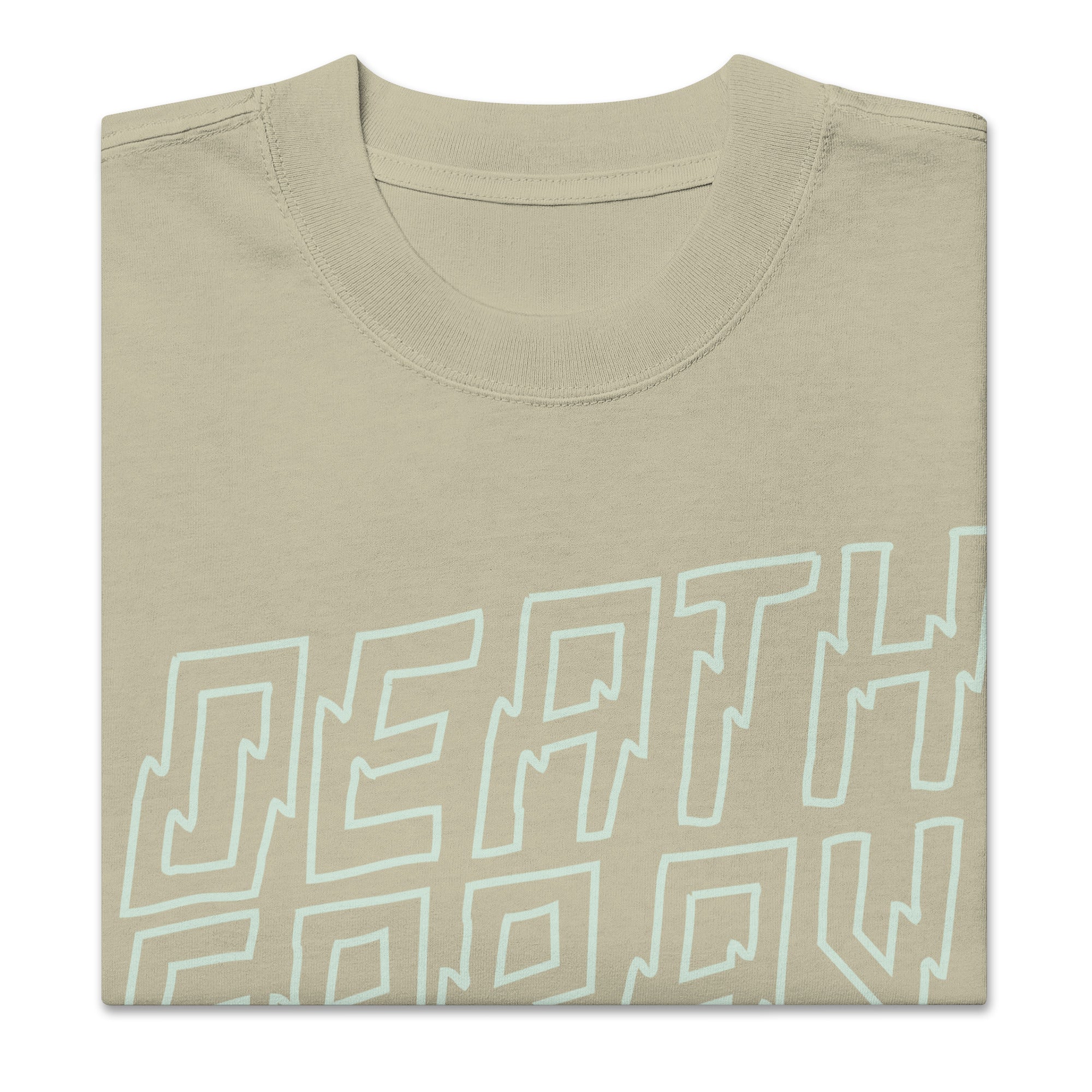 Death Spray Script Tee Faded Sage